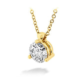 Hearts On Fire Classic Three Prong Diamond Solitaire Pendant (0.33ct) - Dracakis Jewellers